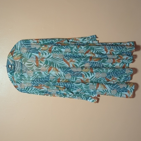 La Maison Par Molly Bracken Oversized Floral Tunic Beach Cover M - Picture 9 of 9